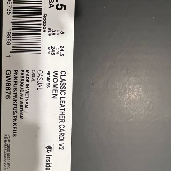 “HOT PINK CARDI B REEBOK GYM SHOES” - Picture 5 of 5